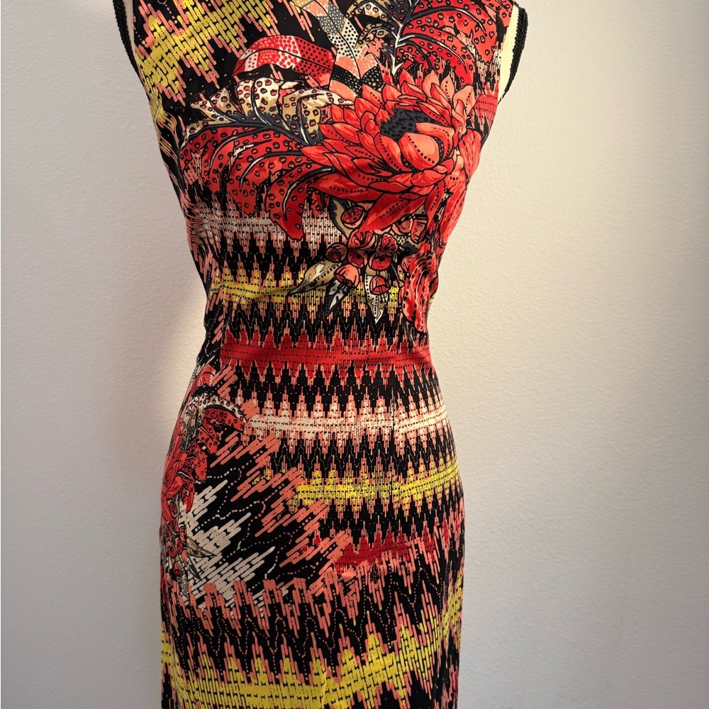 French Connection Vibrant Zigzag Midi Dress